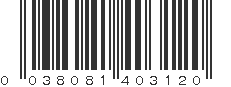 UPC 038081403120