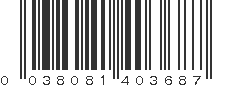 UPC 038081403687