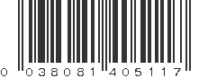 UPC 038081405117