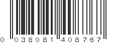 UPC 038081408767