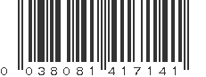 UPC 038081417141