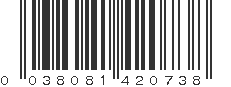 UPC 038081420738