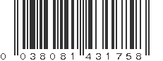 UPC 038081431758