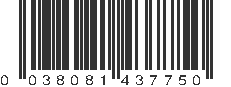 UPC 038081437750