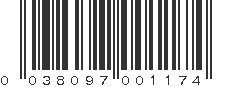 UPC 038097001174