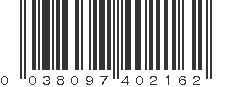 UPC 038097402162