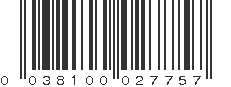 UPC 038100027757