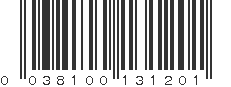 UPC 038100131201