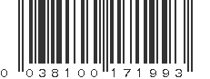 UPC 038100171993