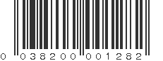 UPC 038200001282