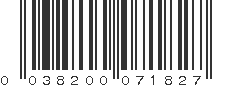 UPC 038200071827