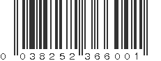 UPC 038252366001