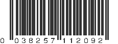 UPC 038257112092