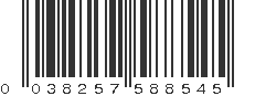 UPC 038257588545