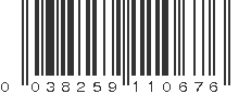 UPC 038259110676