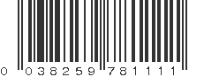 UPC 038259781111