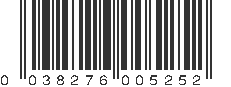 UPC 038276005252