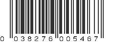 UPC 038276005467