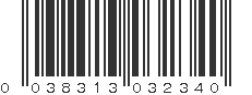 UPC 038313032340