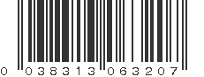 UPC 038313063207