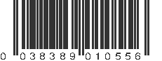 UPC 038389010556