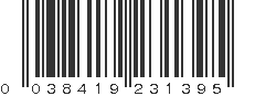 UPC 038419231395