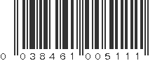 UPC 038461005111