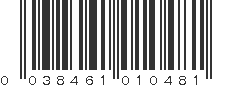 UPC 038461010481