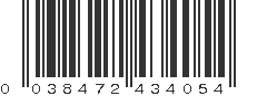 UPC 038472434054