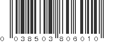 UPC 038503806010