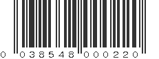 UPC 038548000220