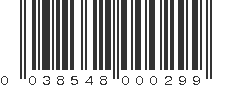 UPC 038548000299