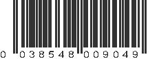 UPC 038548009049