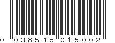 UPC 038548015002