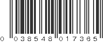 UPC 038548017365