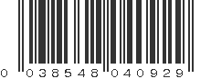 UPC 038548040929