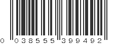 UPC 038555399492