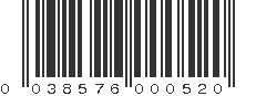 UPC 038576000520