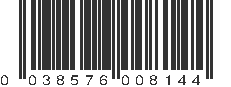 UPC 038576008144