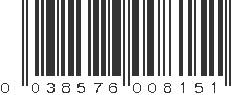 UPC 038576008151