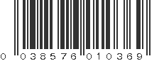UPC 038576010369