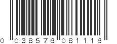 UPC 038576081116