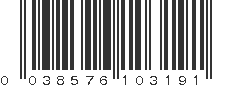 UPC 038576103191