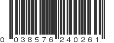 UPC 038576240261