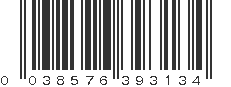 UPC 038576393134