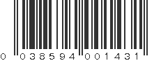 UPC 038594001431