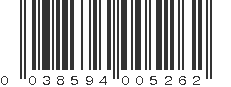 UPC 038594005262