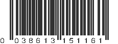 UPC 038613151161