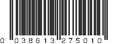 UPC 038613275010