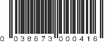 UPC 038673000416